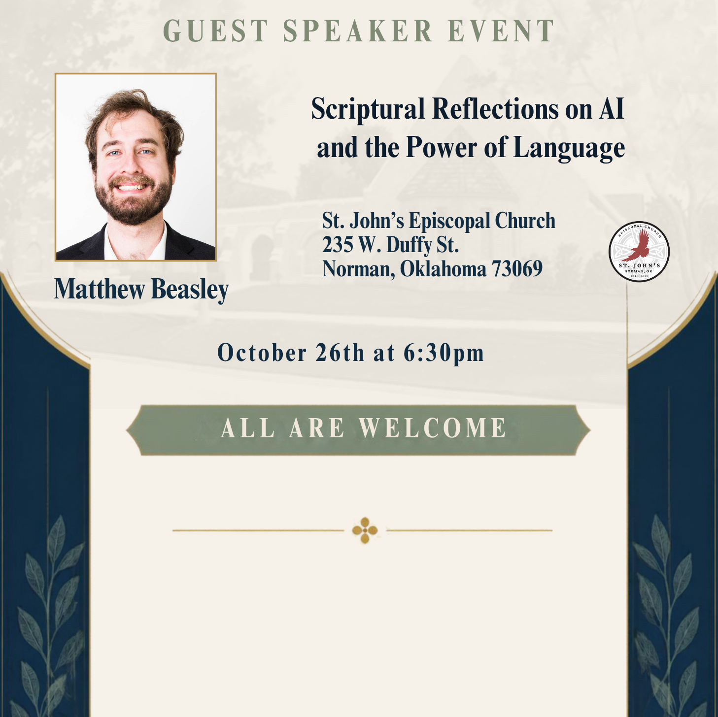 Guest Speaker - Matthew Beasley